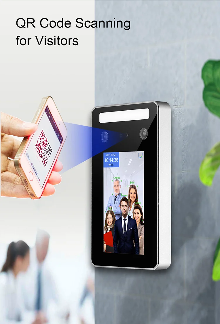 Picture 4: Waterproof Biometric Dynamic Facial Recognition Terminal Turnstile Access Control Face Recognition Device Door Access Control