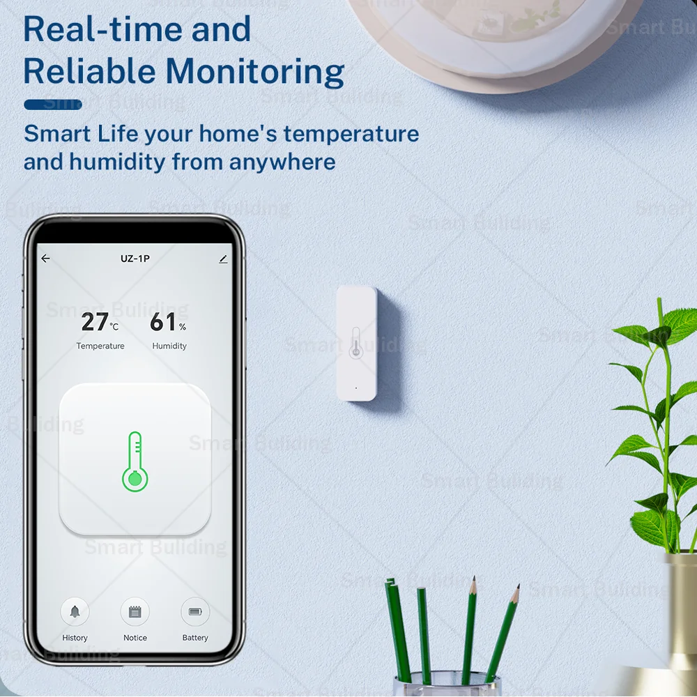 Zigbee 3.0 Temperature Humidity Sensor Smart Home Thermometer Hygrometer Work with Yandex Alice Alexa Home Assistant Zigbee2MQTT image 4