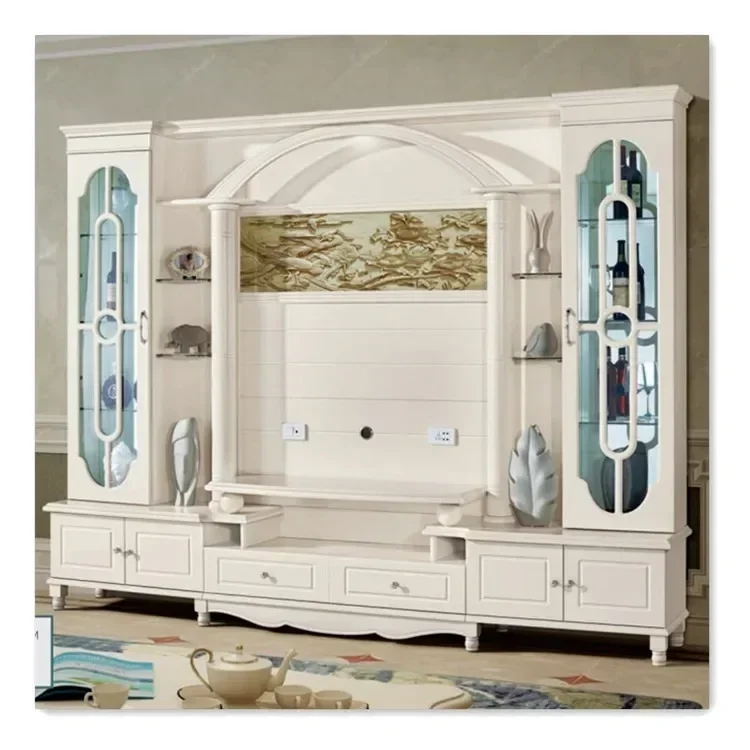 

Selected Good Items Cross-border Modern Hot Sale Tv Stand Furniture Living Room Wooden Wall Tv Cabinet Design