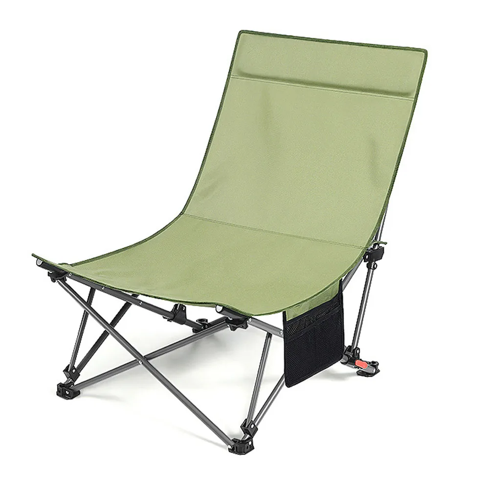 Portable Short Legged Nap Tool For Sitting And Lying Adjustable Backrest Outdoor Camping Foldable Moon Chair