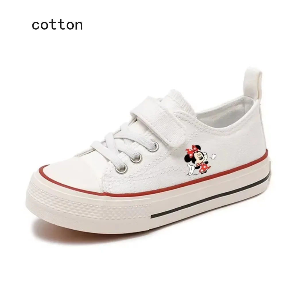 Girl Boys Kids disney Mickey Mouse Clubhouse High-top Low shoes Love Canvas Shoes Casual Cartoon comfort Children Print Shoes 66