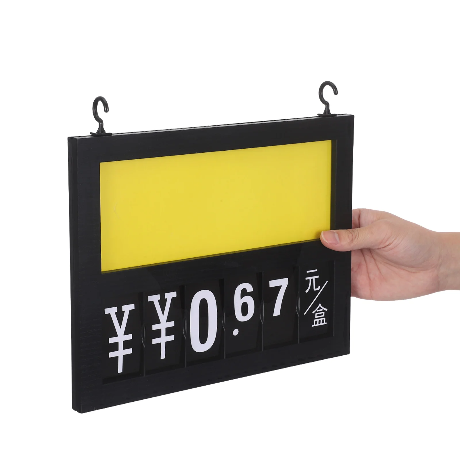 

A4 Supermarket Price Label Hanging Fruit Vegetable Price Tag Numbers Currency Symbol Erasable Store Display Board