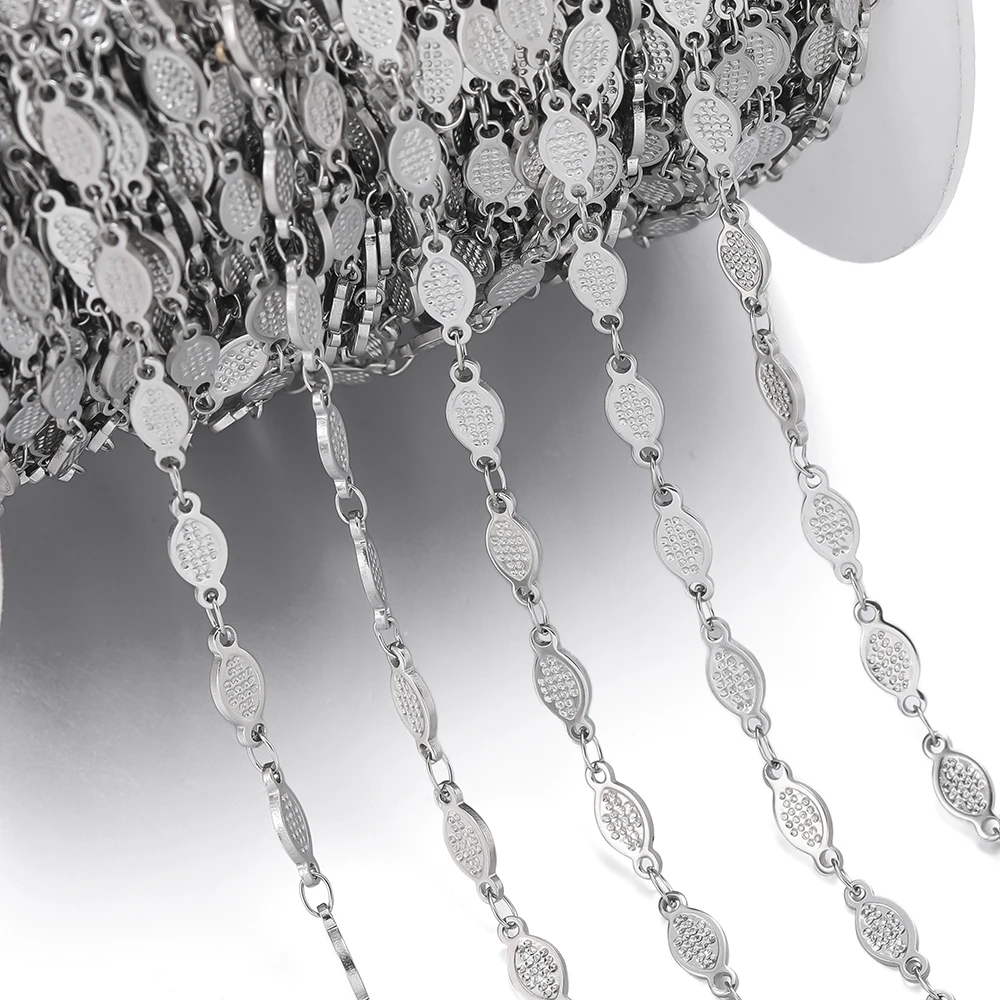 1m roestvrijstalen handgemaakte ketting reliëf ster maan hartvormige schakelkettingen voor doe-het-zelf armband taille ketting sieraden maken ketting