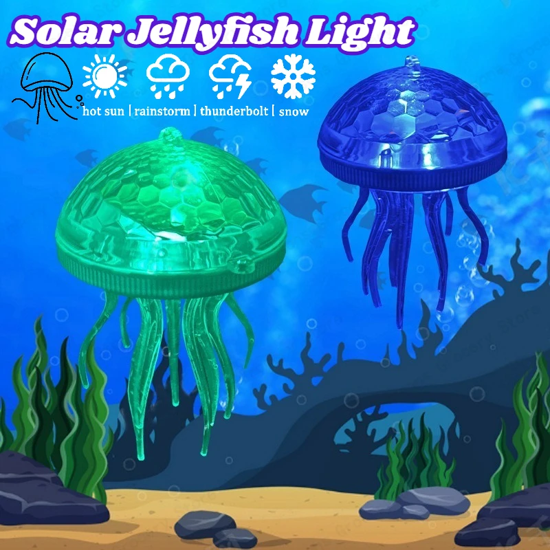 

DIY солнечный свет в виде медузы RGB, меняющий цвет, плавающий декор для бассейна, водонепроницаемый светодиодный светильник для бара, сада, вечеринки, бассейна, Ogrodowy, светильник для бассейна