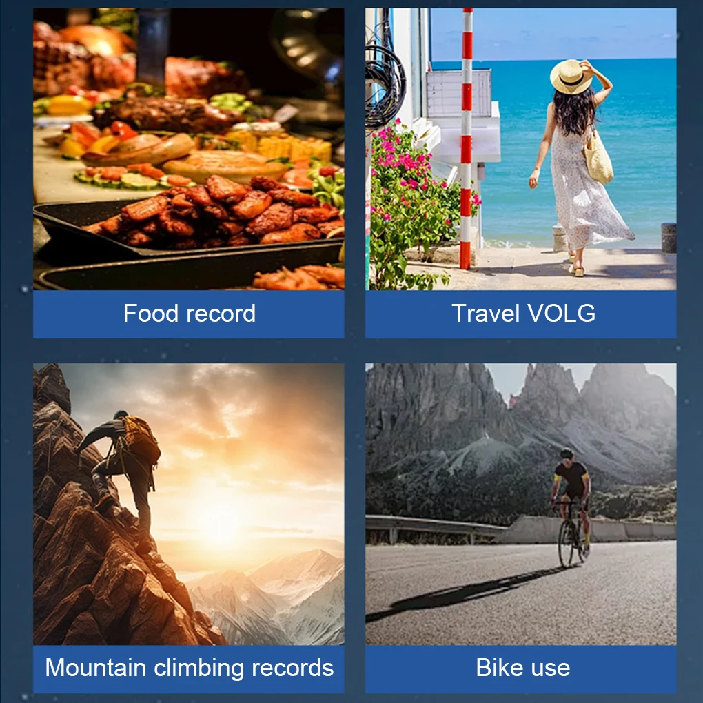Câmera de ação HD 1080P com gravador de vídeo com detecção de ondas Câmera esportiva de alta definição 1080P