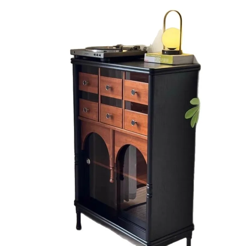 color solid wood bucket medieval living room sofa side  retro display  bedroom wall storage