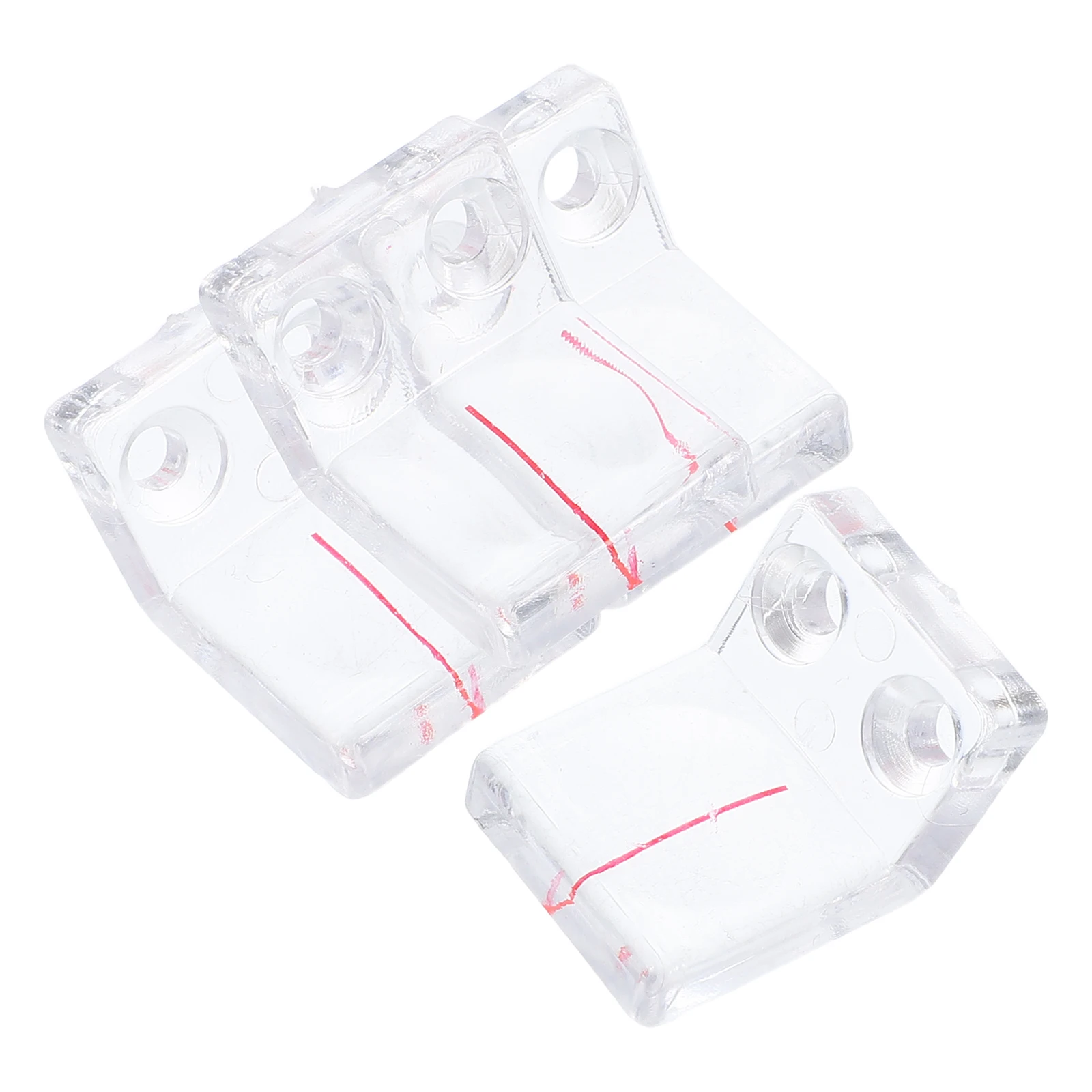 

4Pcs Woodworking Clear Plastic Dual Hole Table Saw Woodworking Tools Projects Tools Accessories Durable Compact