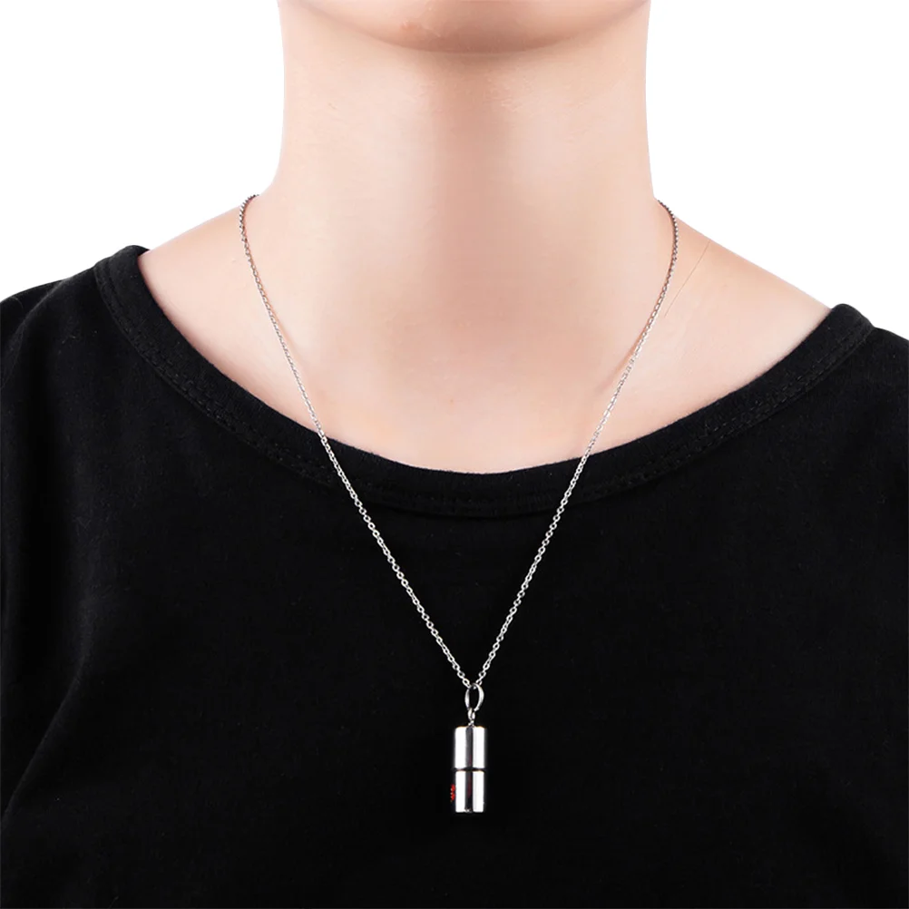 

Pearl Necklace Stainless Steel Can Be Opened Creative Pendant Decoration Jewelry Man
