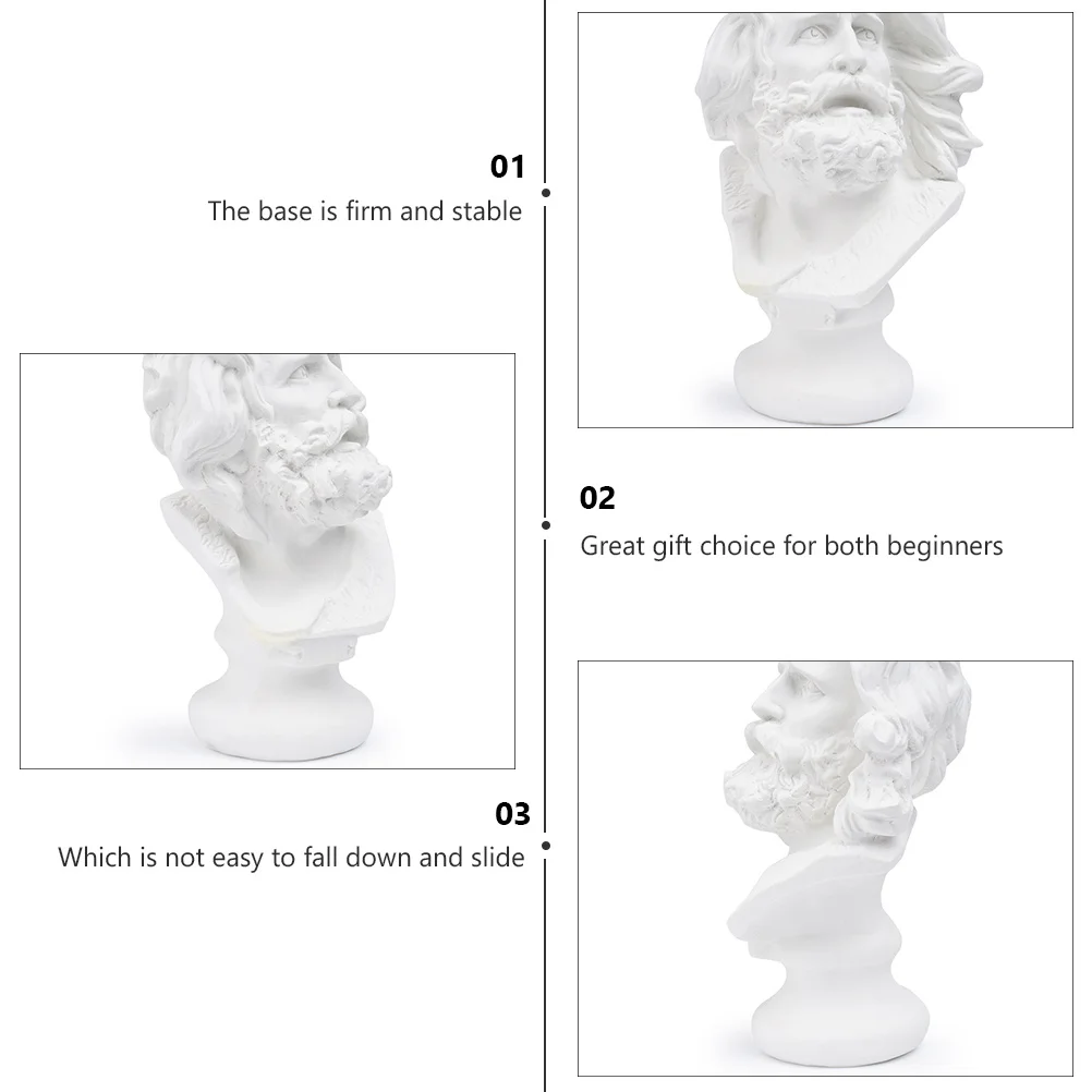 

1Pcs Resin Portrait Sculpture High- Decor Figure Sculpture Perfect for Scene Decoration Desktop Ornaments