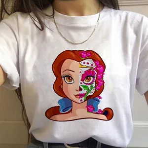 Nữ Disney Công chúa thời trang t -shirt, Quần áo thời trang Pocahontas, Tumblr trên đường Alta, Fashion T -shirt, 2024 6 Áo sơ mi chính của Pocahontas - 5