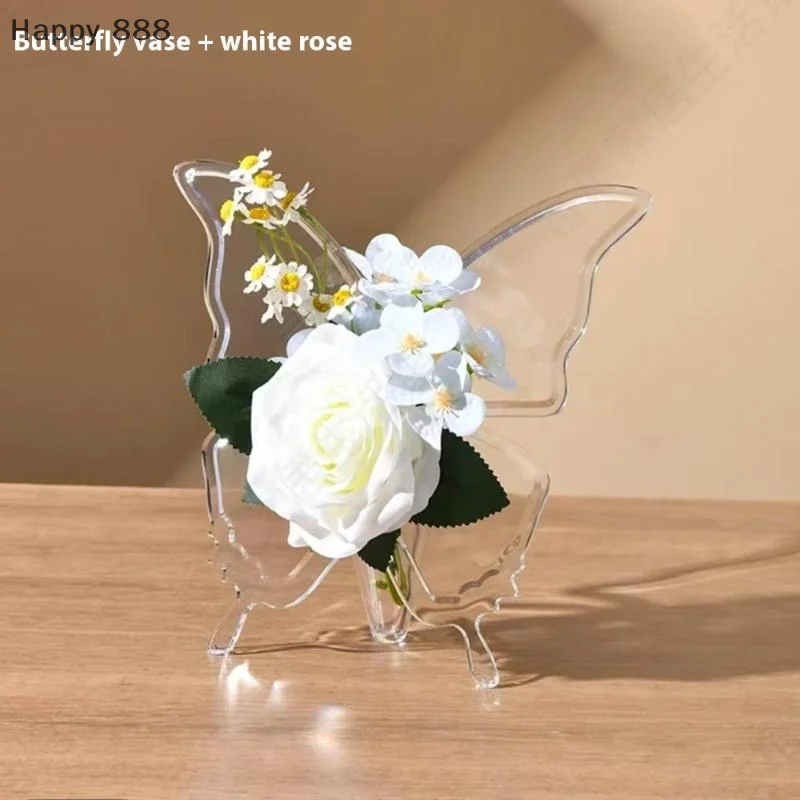 ديكور الغرفة الجمالية: مزهرية زهرية تحت عنوان الفراشة للمكتب والديكور الداخلي