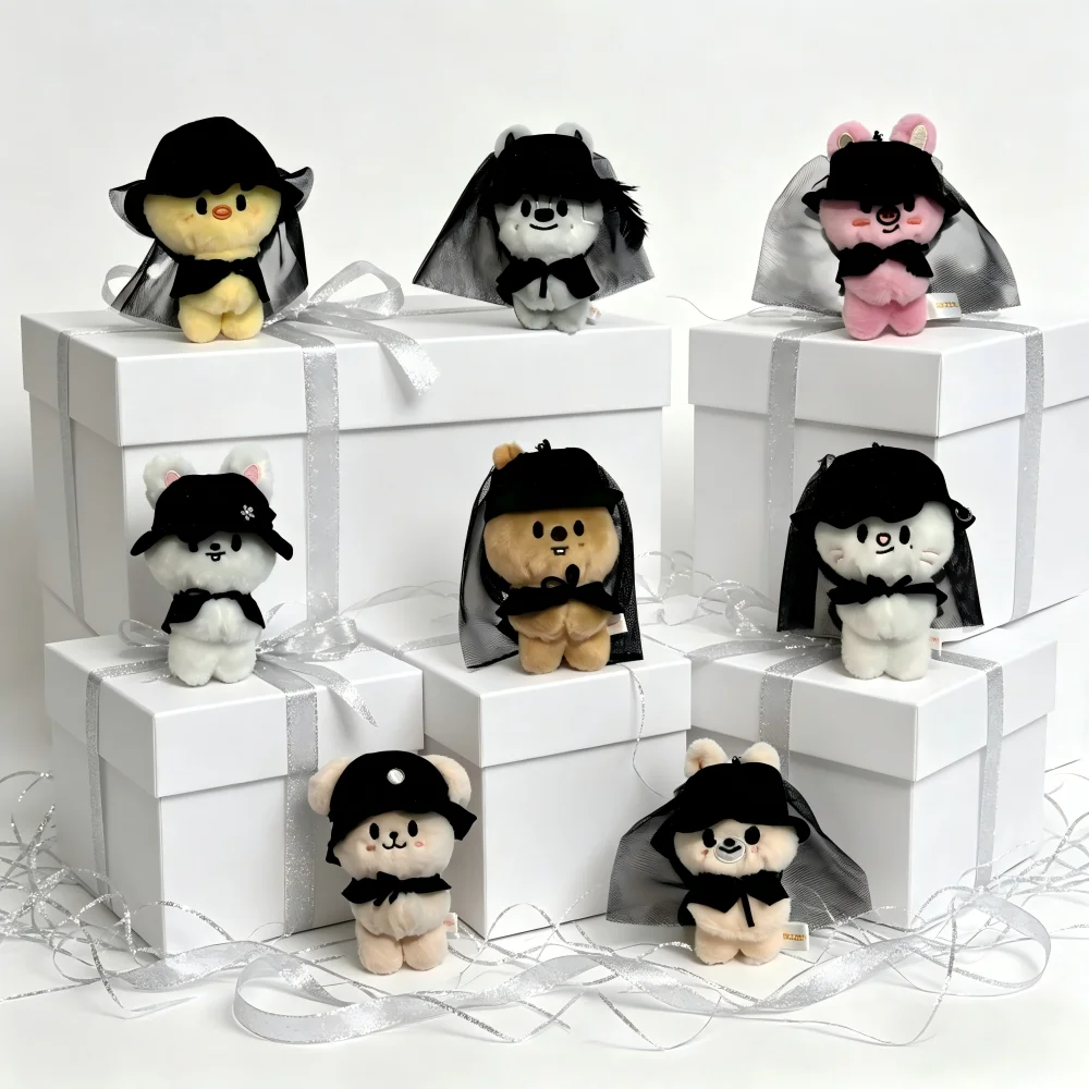 

New 10CM SKZOO Stray Kids KPOP FM Seoul Same Magnetic Doll Album DO IT Cute Plush Doll Keychain Pendant Children's Gift