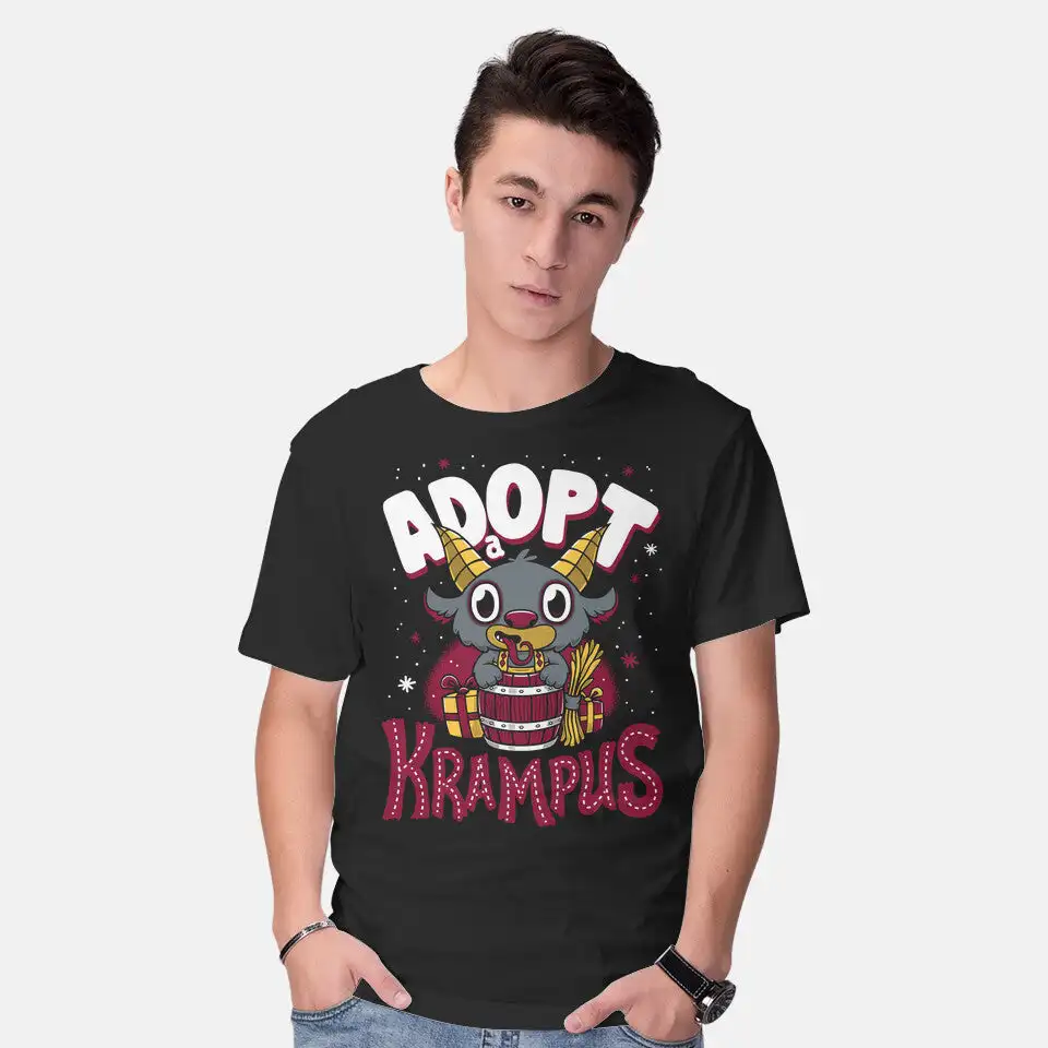 Adopt a Krampus Anime Graphic T-shirts for Men Clothing Women Short Sleeve Tees New Arrivals Unisex Summer