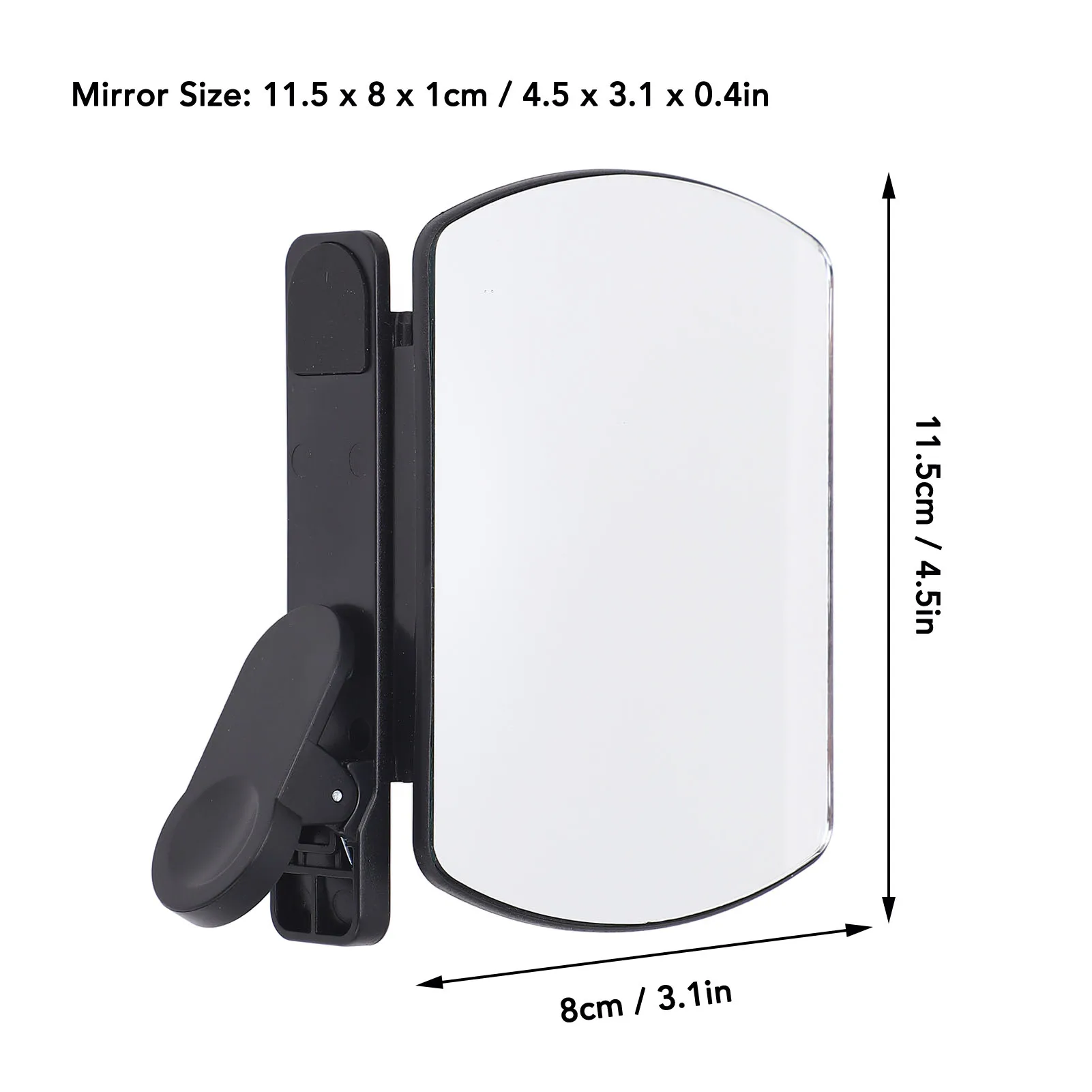 Phone Reflection Mirror Horizontal Vertical Use Smartphone Camera Mirror Good Compatibility with Clip for Outdoor Photography