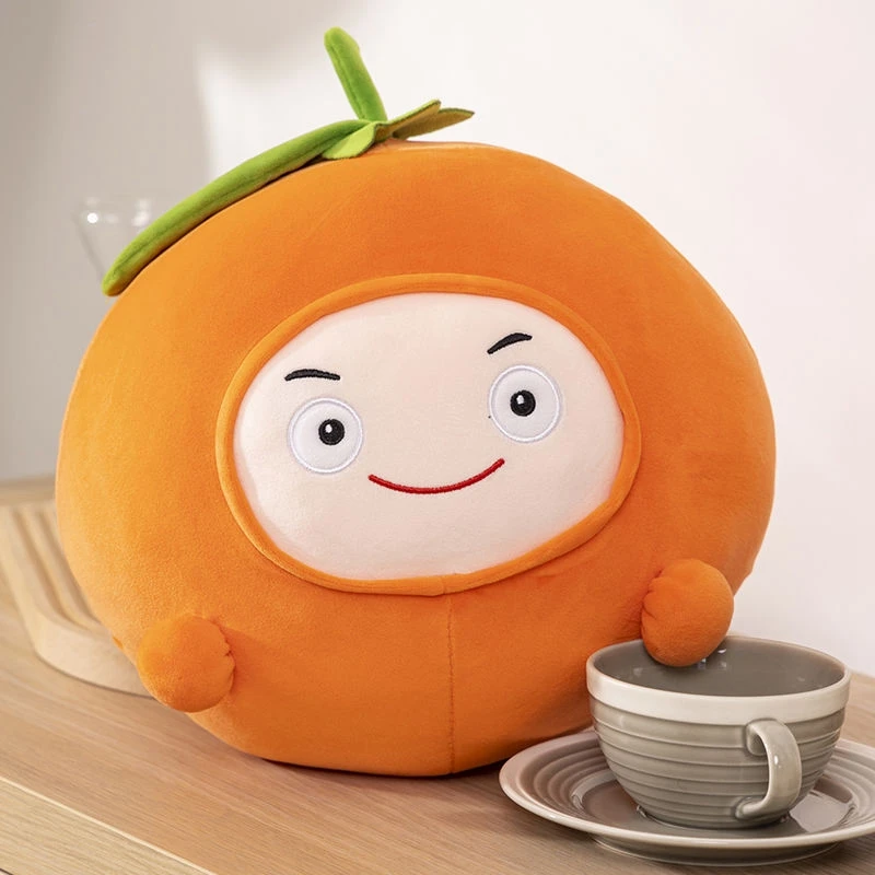 Jouet en peluche ananas fruits ronds de 30CM, poupée d'oreiller de couchage plante mignonne et douce, cadeau d'anniversaire et de noël pour enfants