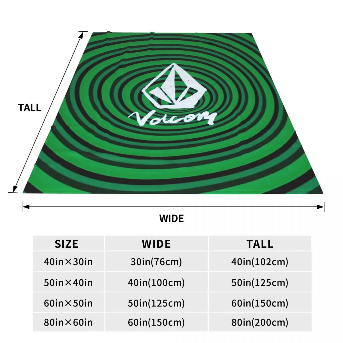 V-Volcom Logo Blankets Flannel Sofa Throw Blanket Portable for Couch Bedding Office Throws Bedspread Quilt