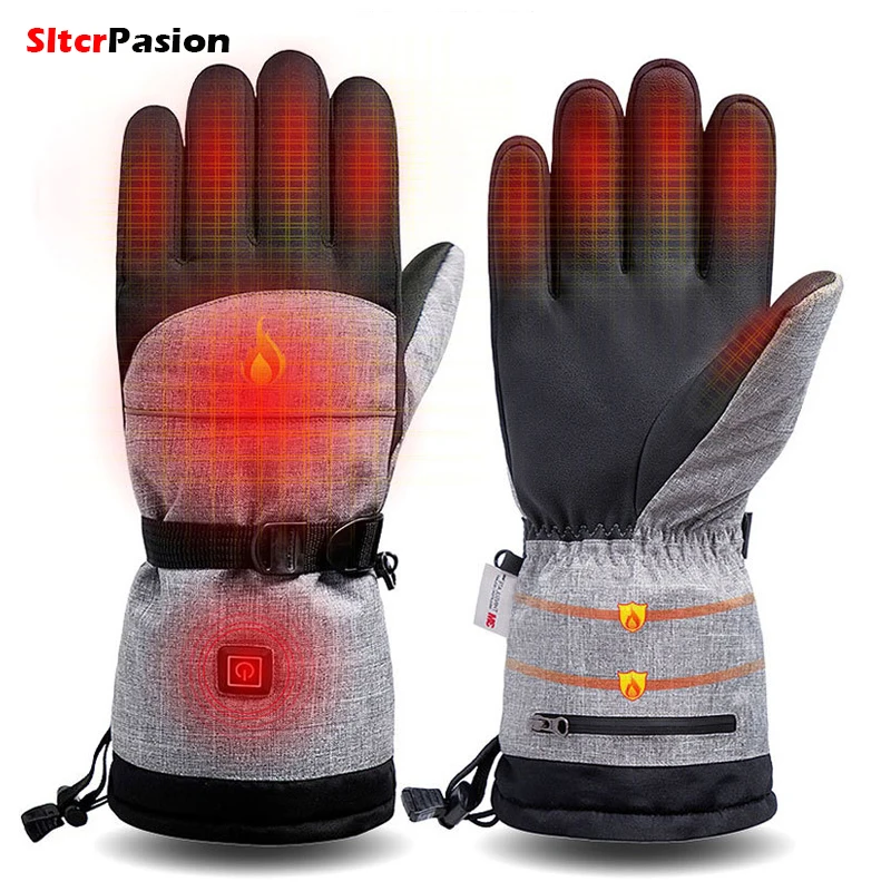 

Heated Gloves Motorcycle Gloves Waterproof Winter Touch Screen Accesorio Para Moto Luvas Para Motociclista Guantes Moto Invierno