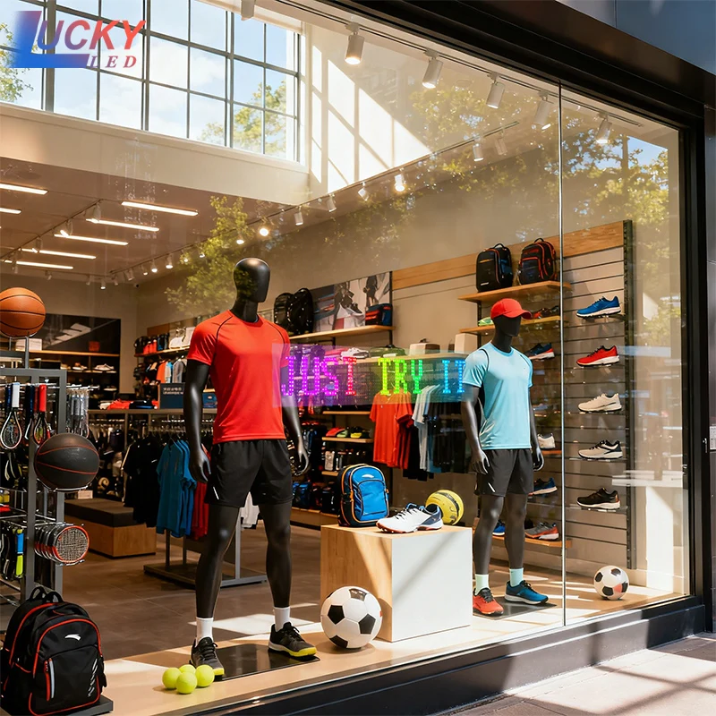 

RGB прозрачная светодиодная матричная панель, гибкий дисплей, программируемая анимационная прокрутка, лампа для автомобиля, стекла, витрины, стены