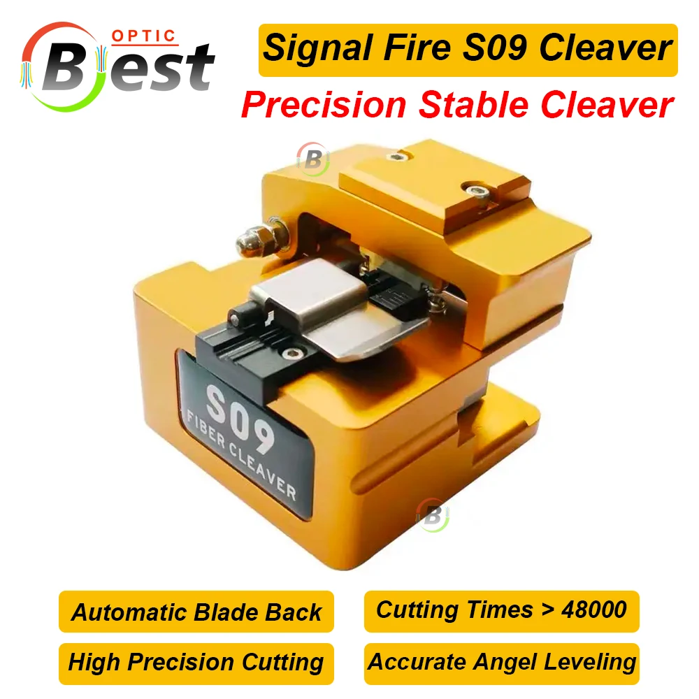 

Signal Fire AI-9 S09 Fiber Cleaver Original High Precision Optical Fiber Cutter with Waste Fiber Box S09 Optical Fiber Cutter