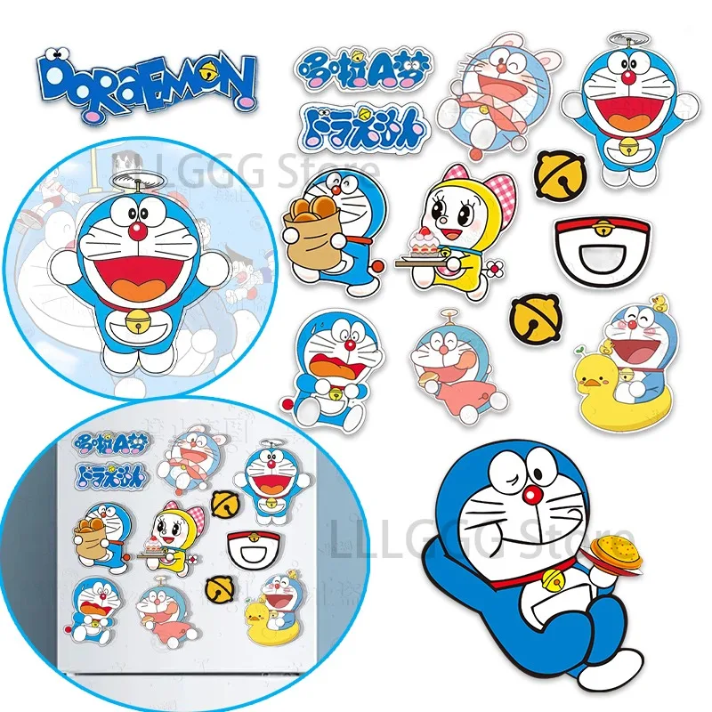 

Doraemon Refrigerator Stickers Magnetic Cartoon Anime Cute Robot Cat 3D Magnetic Sticker Refrigerator Decorative Message Sticker