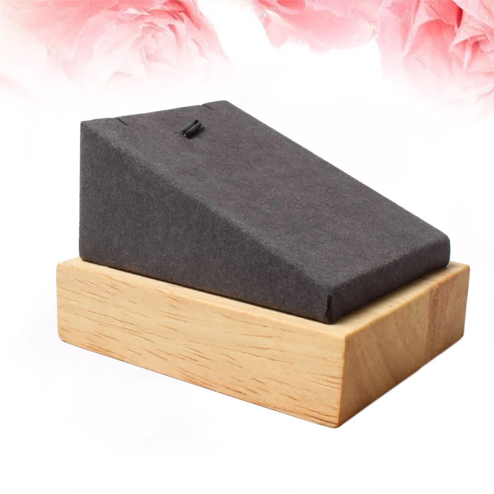 

Подставка для ювелирных изделий из цельного дерева, серый практичный органайзер, ожерелье, серьги, стеллаж для хранения, держатель для ювелирных изделий, подарок для особых случаев