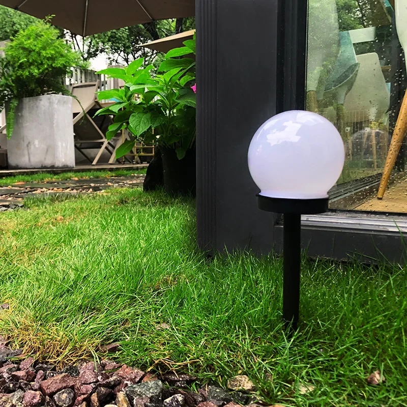 

Ball Bubble Shaped Lawn Lamp Chinese Style Simple Waterproof Lighting Garden Lamp Garden Roadside Villa Lawn Outdoor Solar Lamp