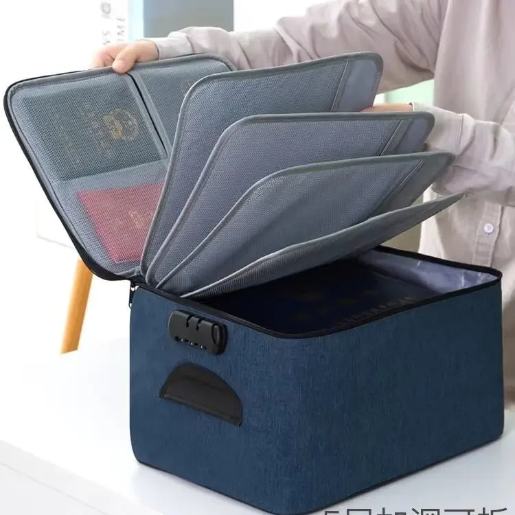 [Five-layer Document Package] Multi-layer Document Storage Bag Multi-functional Box Important Document Credit Card Package