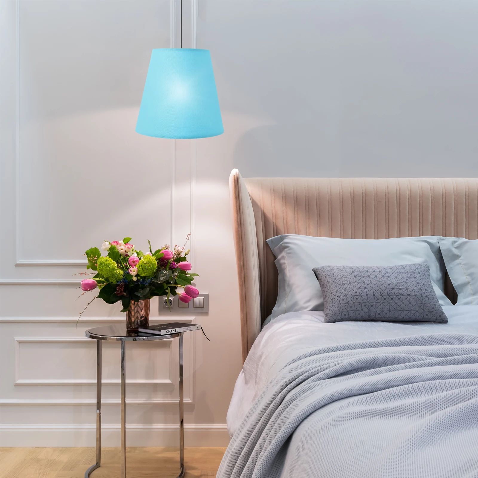 

Soft Pink Fabric Lampshade Cover For Table Lamps Wall Lights Clip On Design Easy Install Romantic Cozy Home Decoration Accessory