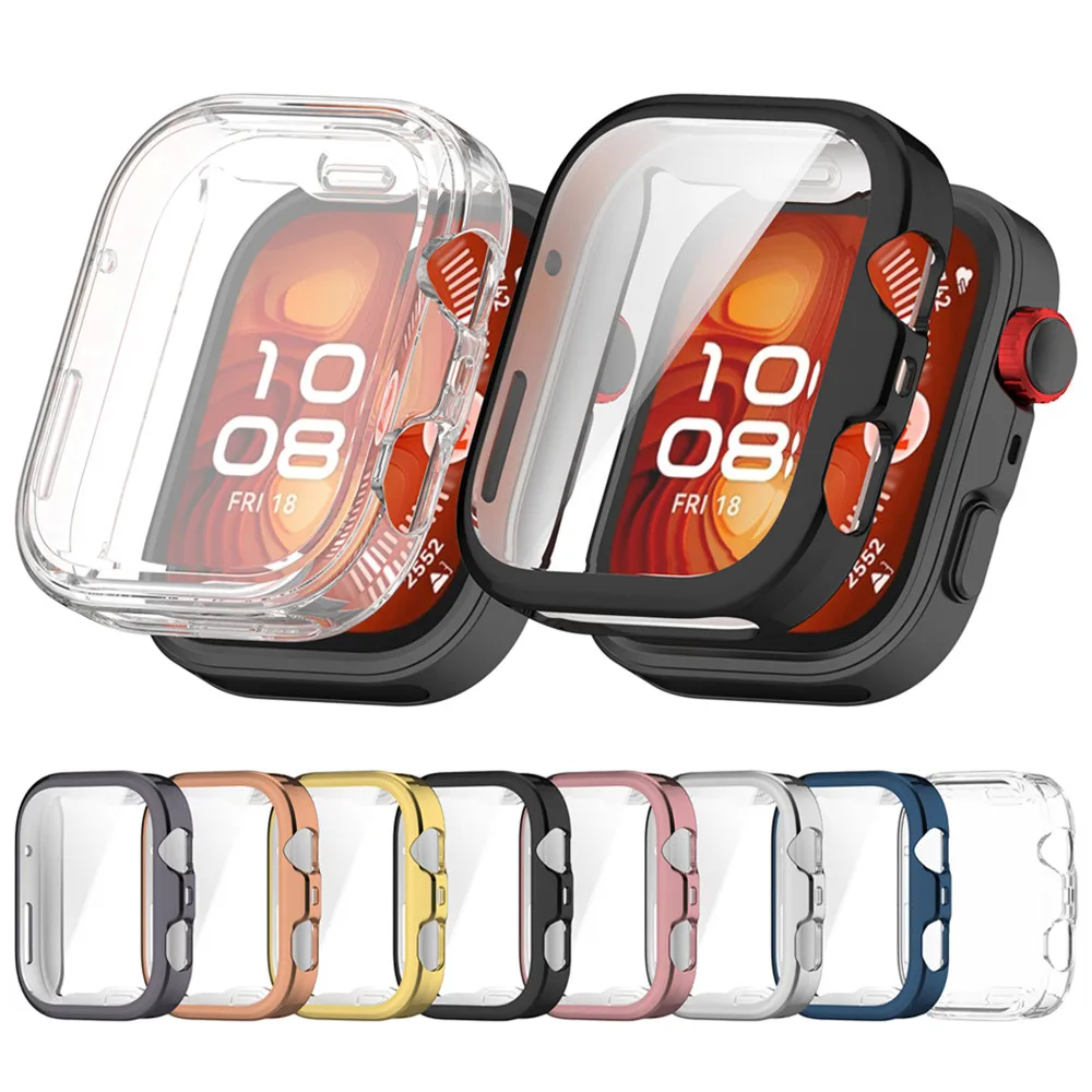 Huawei Watch Fit4용 보호 케이스 소프트 TPU 모든 항목을 포함하는 케이스 커버 보호 쉘 범퍼 시계 액세서리