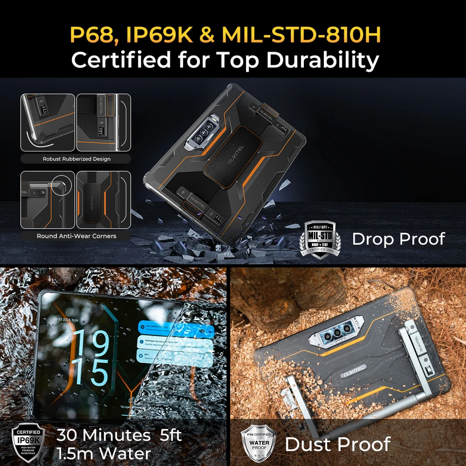 OUKITEL RT8 11 Tablet 6GB+256GB 20000mAh Android 13