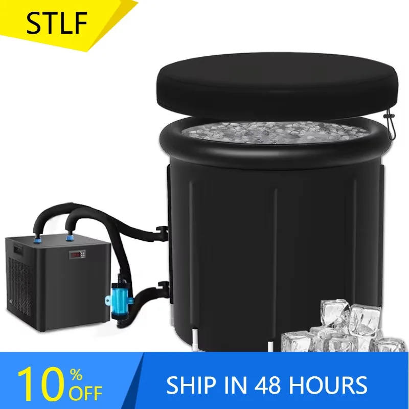 

YTYIN New Design 1/3hp 80*75 Ice Bath Pod Inflatable Boiling Recovery Pod Pool Cold Plunges Tub With Chiller One Recovery Barrel