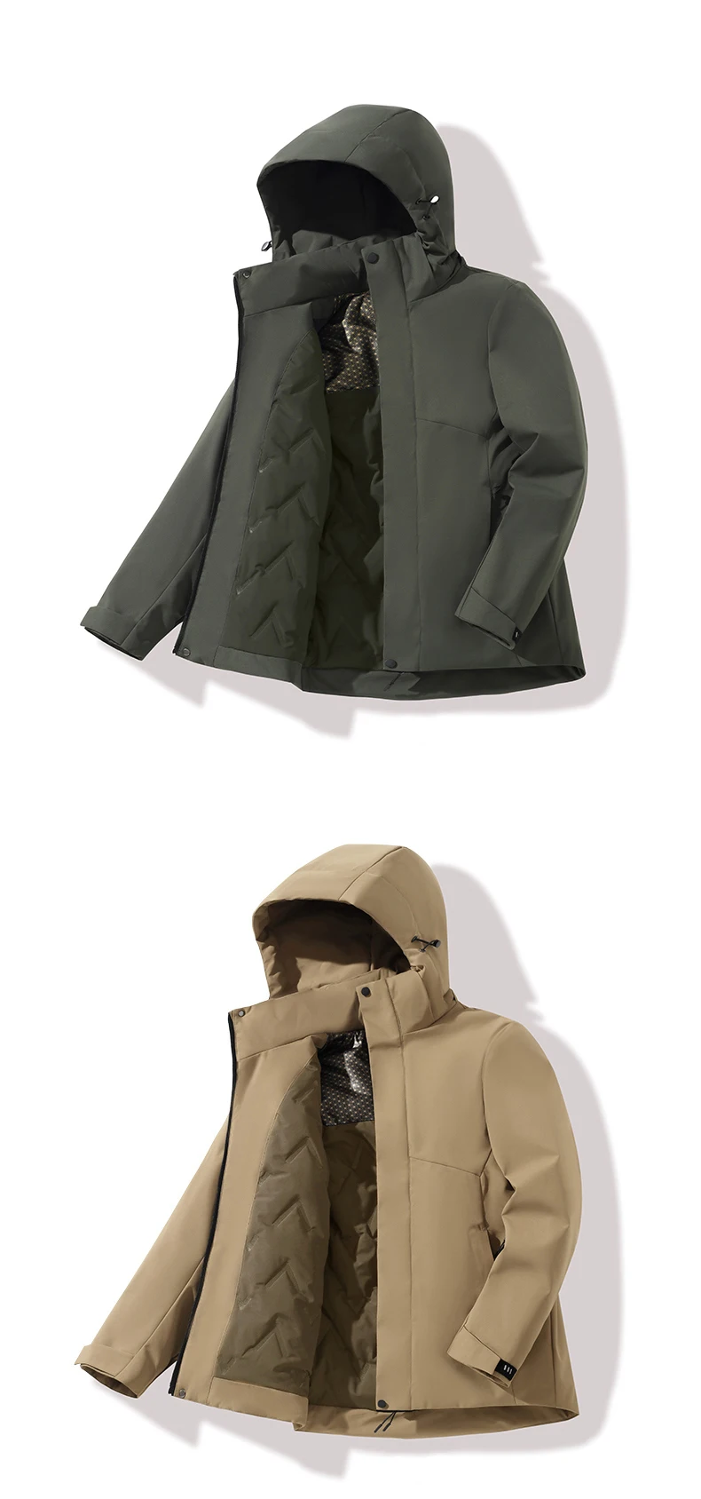 LNGXO Unisex Winter Warme Wasserdichte Jacke Wandern Klettern Trekking Skifahren Regenmantel Männer Frauen Winddichte Fleece Windjacke – Detail 18