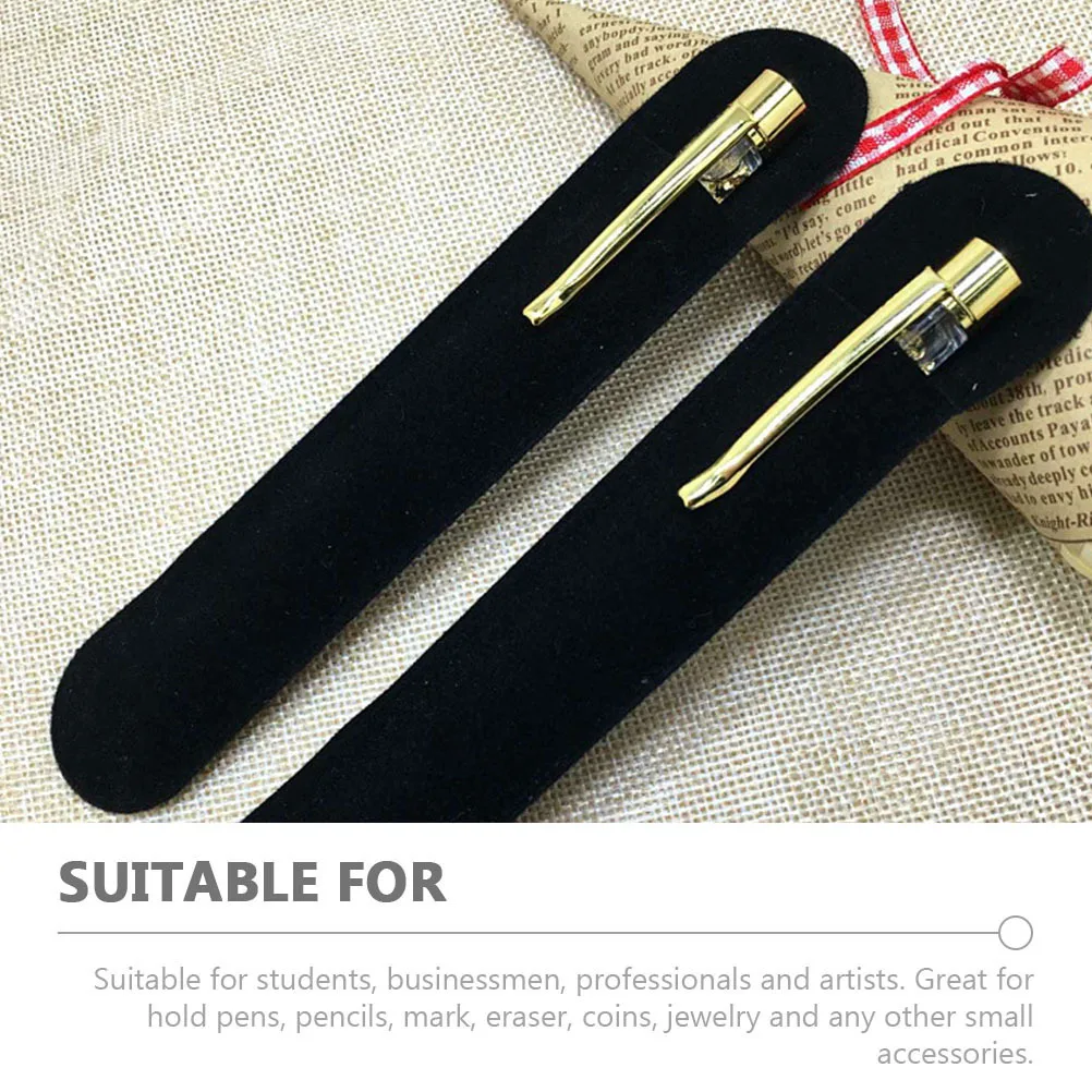 

40Pcs Pen Pouch Sleeve Single Pen Storage Bag Soft Cover Organizer for Students Businessmen Professionals Artists
