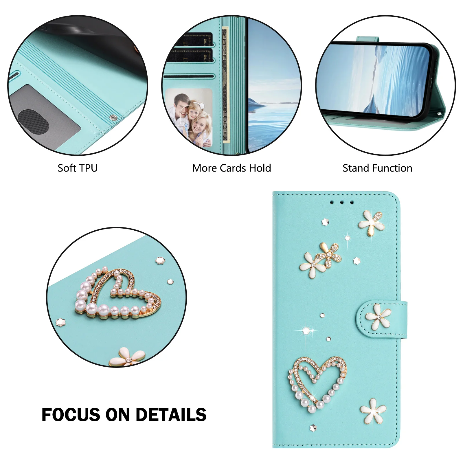 Wallet Case for Honor X9d X7d X9C Smart X8C X7C X6C X5C Plus X9b X8b X7b X6b X5b X9A X7A X6A X9 X8 X6S 4G 5G Leather Flip Cover view 3