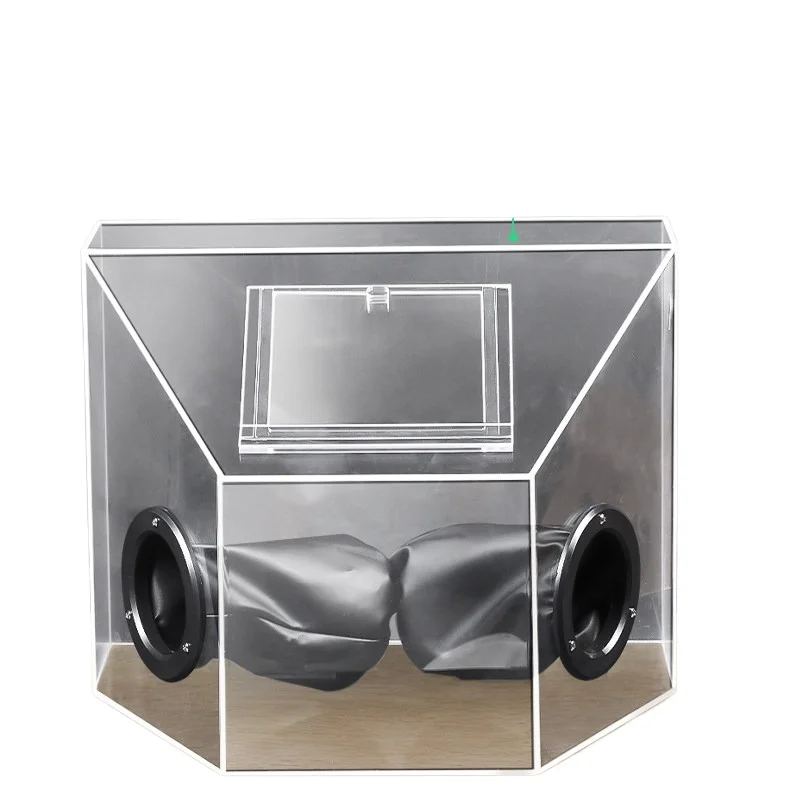 For Integrated Thickened Acrylic Dust Box Cloth Machine Gold and Silver Polishing Box Sealing Box