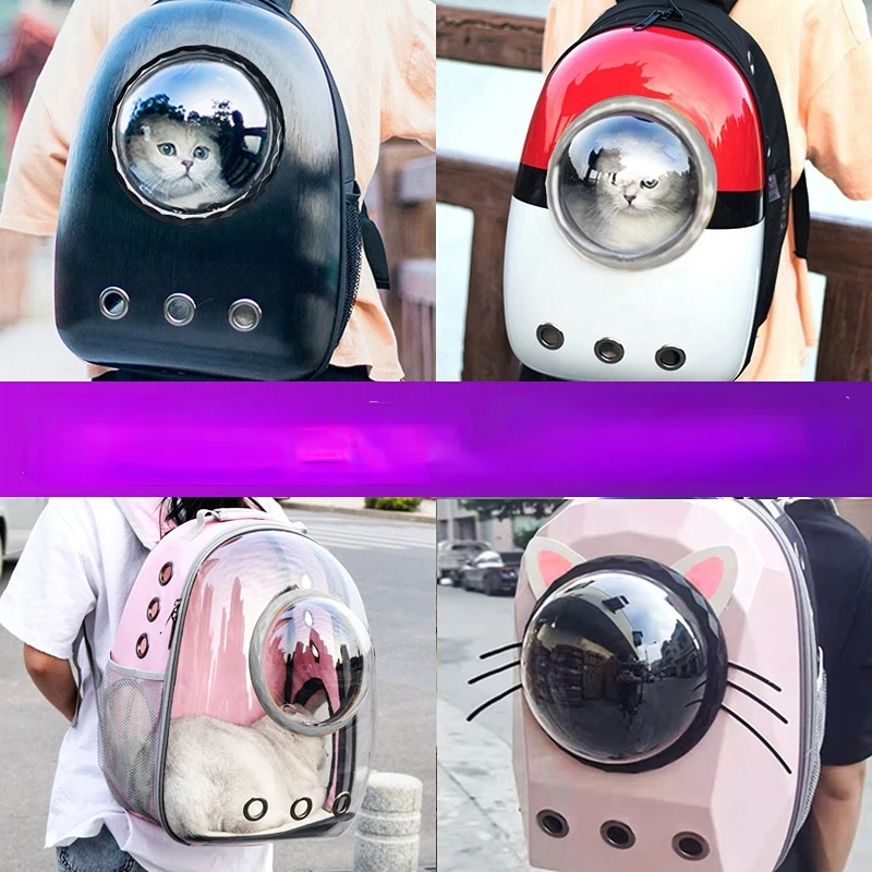 

Cat Bag Outing Carry Bag Space Capsule Pet Backpack Cat Cage Shoulder Breathable Large Capacity Cat School Bag Cat Supplies
