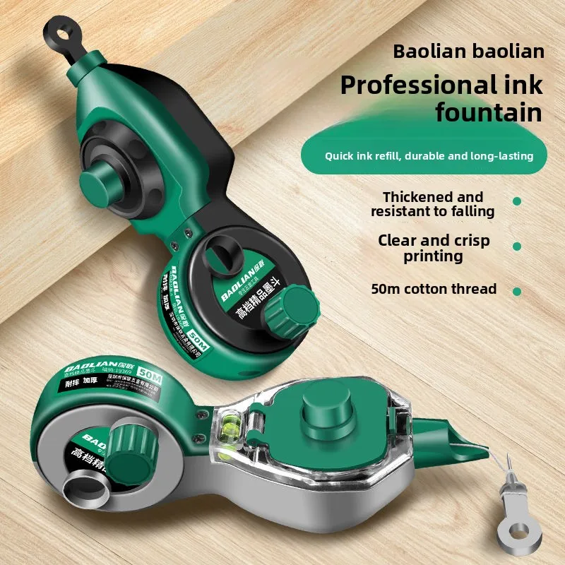 

Woodworking Ink Fountain Automatic Drawing Line Marker Carpentry Building Construction Ground Marking Scriber Spirit LevelTools