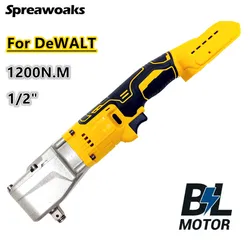 1200N.m Brushless Ratchet Wrench 1/2'' Cordless Impact Driver Electric Screw Nut Car Repair Power Tools For Dewalt 20V Battery