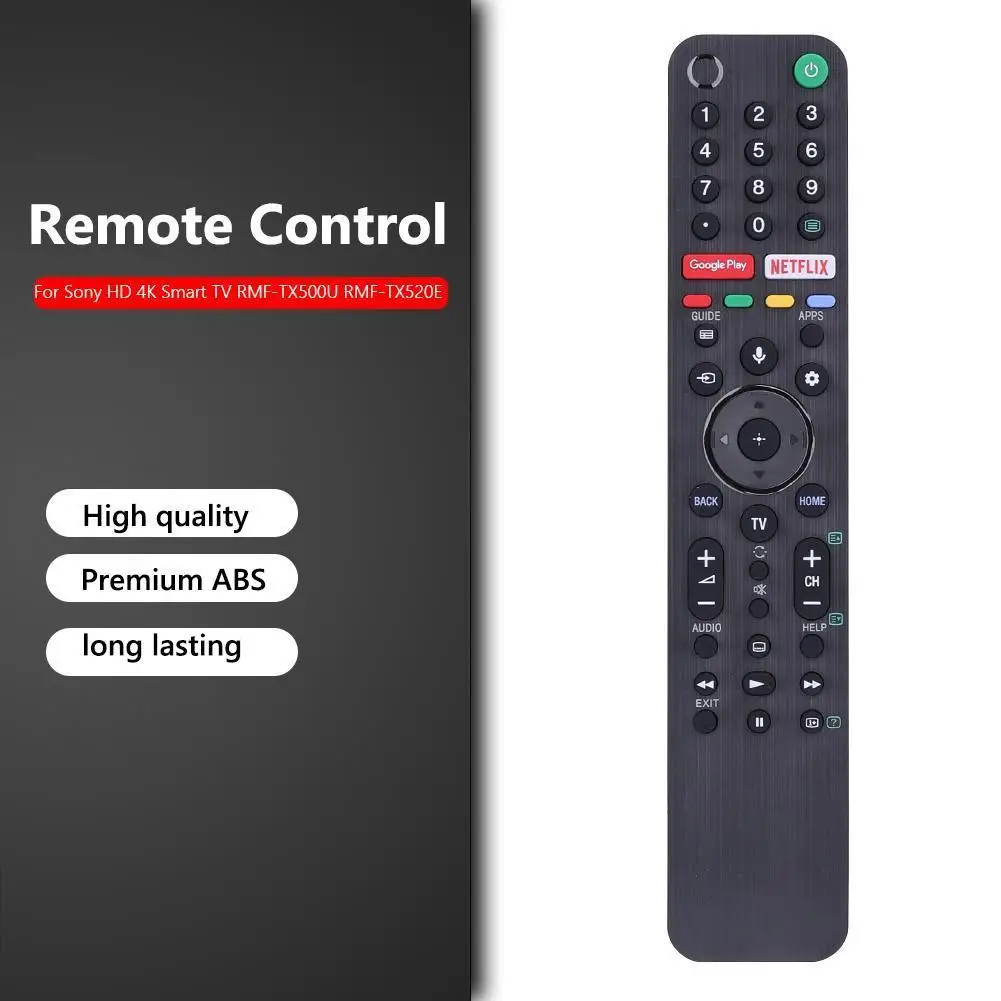 Remote Control Replacement for Sony HD 4K Smart TV RMF-TX500U RMF-TX520E