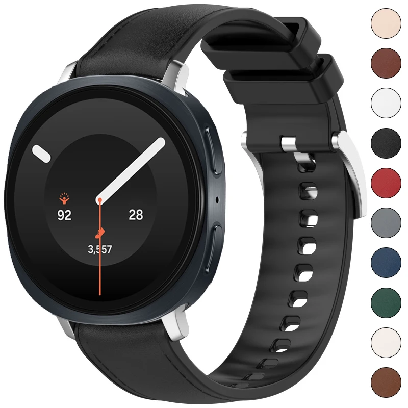 Original Silicone Leather Strap For Samsung Galaxy Watch 9 40mm 44mm Band Sports Bracelet For Samsung Galaxy Watch 8/8 Classic