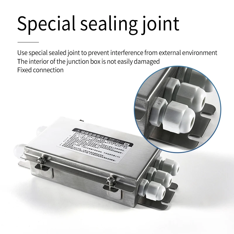 Load Cell Weighing Sensor Stainless Steel Metal Loadometer Platform Scale Sensor Junction Box Weighing Junction Box for Sensor