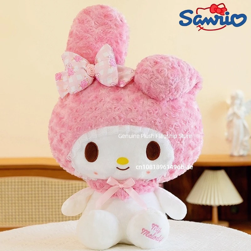 35/45/60CM Big Size Sanrio My Melody Cartoon Anime Plush Stuffed Doll Room Decoration Peluche Pillow Cute Plushies Ornament Gift