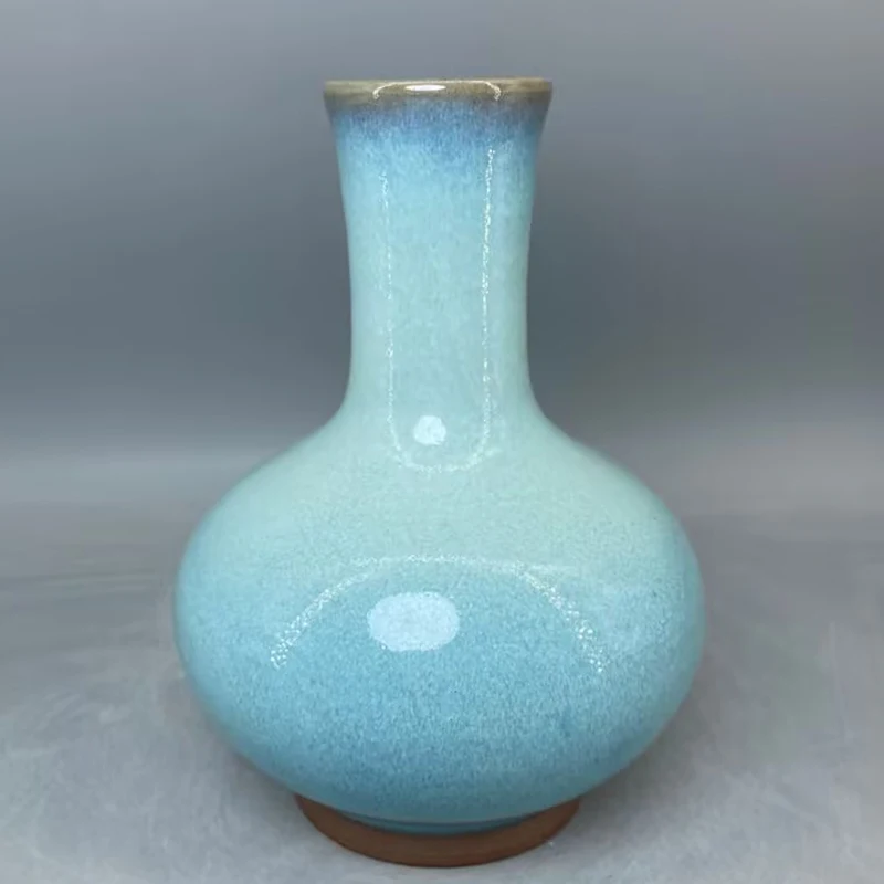

China Ceramic Vase for Decoration, Ice Crack, Open Pieces, Small celestial vase Jun porcelain floreros flower vase High 13.5 cm