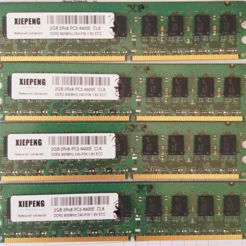

Server ECC UDIMM 2GB 2Rx8 PC2-6400E 800MHz PC2 6400 Unbuffered RAM 4GB Memory 2G DDR2 667MHz PC2-5300 for PowerEdge 840 830 800