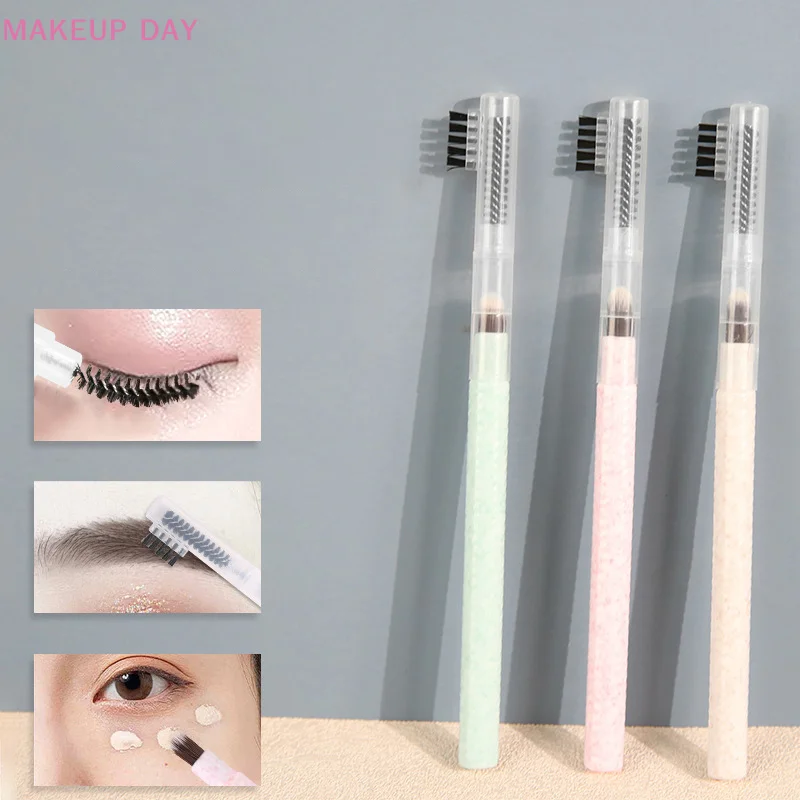 3in1 Eyebrow Comb Eyebrow Brush Concealer Brush Spoolie Eyelash Extension Brushes Mascara Applicator Wand Cosmetic Makeup Tool