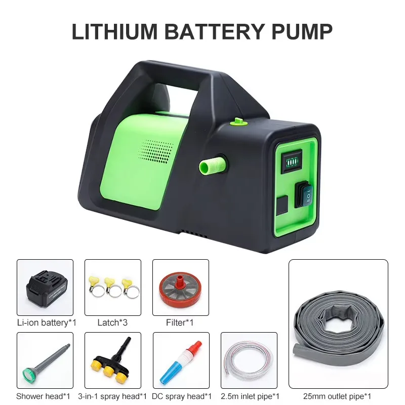 Customizable OEM Rechargeable Electric Water Pump Low Automatic Household Irrigation Machine for Outdoor Vegetable Wastewater