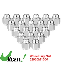 UXCELL 20pcs Car Wheel Lug Nuts Vehicle M12x1.5 Carbon Steel Tire Lugnuts 52950M1000 Compatible for Hyundai Santa Fe XL 2013
