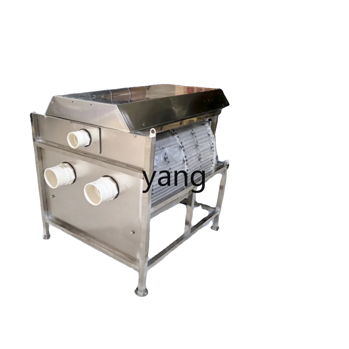 CX submerged water type rotary drum microfilter fish pond stainless steel filter equipment aquaculture fish separator