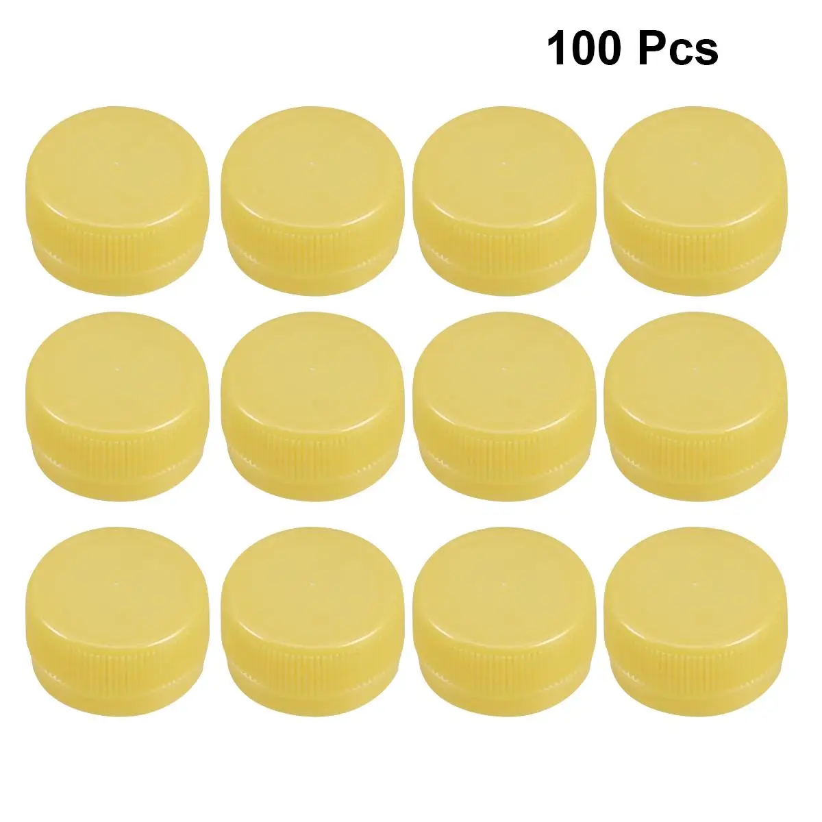 

100 Pcs Plastic Bottle Caps DIY Craft Cover for Kids Drinking Bottles White Color Reusable Home Education Class