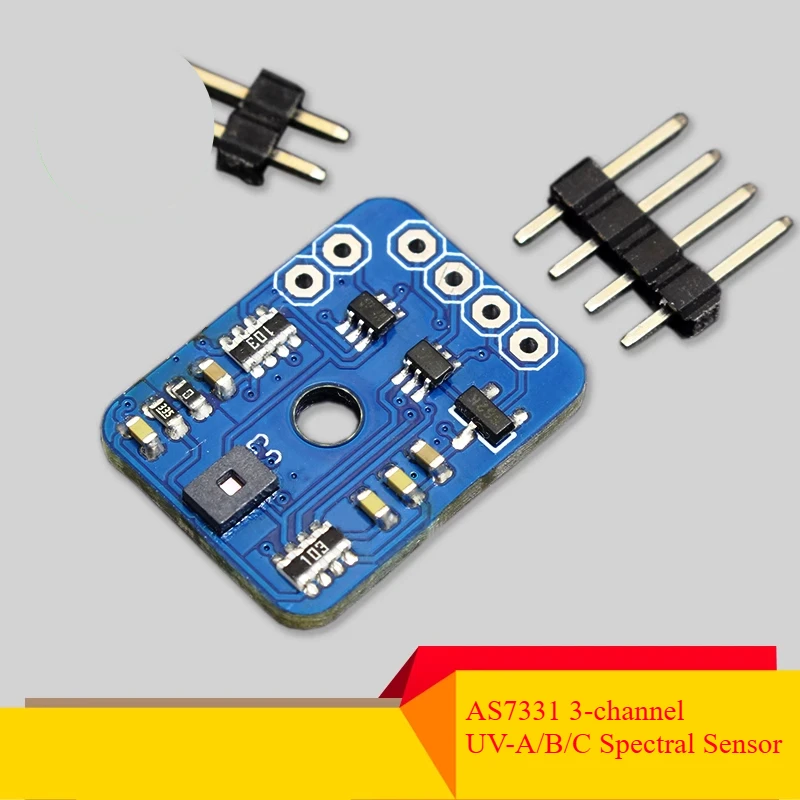 Sensor UV espectral AS7331 UV-A/B/C con programa de ejemplo STM32/Raspberry Pi